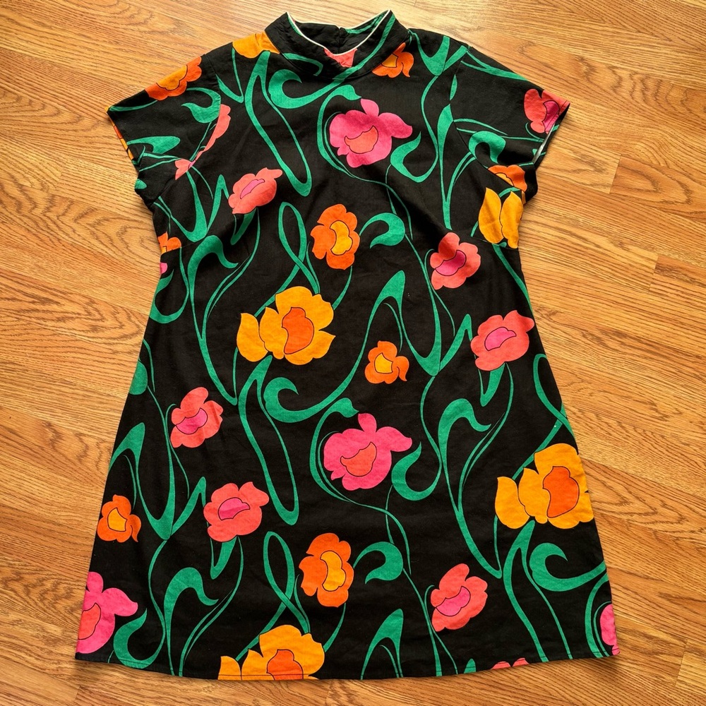Vintage inspired RIXO for Target plus size floral dress
